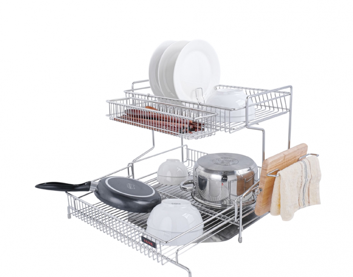GIÁ ÚP CHÉN BÁT HiVE NEW 2 TẦNG INOX 304
